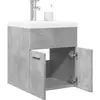 vidaXL Ensemble de meubles de salle de bain 2 pcs gris béton