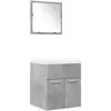 Ensemble de meubles de salle de bain 3 pcs gris béton vidaXL