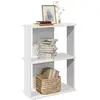 vidaXL Bibliothèque à 3 niveaux blanc 60x30x80 cm bois d'ingénierie