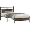vidaXL Cadre de lit sans matelas chêne marron 100x190 cm