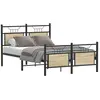 vidaXL Cadre de lit sans matelas chêne sonoma 120x190 cm