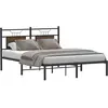vidaXL Cadre de lit sans matelas chêne marron 140x190 cm