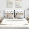 vidaXL Tête de lit chêne sonoma 137 cm bois d'ingénierie et acier