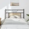 vidaXL Tête de lit chêne sonoma 90 cm bois d'ingénierie et acier