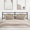 vidaXL Tête de lit chêne sonoma 180 cm bois d'ingénierie et acier
