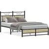 vidaXL Cadre de lit sans matelas chêne sonoma 120x190 cm