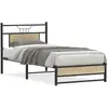 vidaXL Cadre de lit sans matelas chêne sonoma 90x200 cm