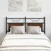 vidaXL Tête de lit chêne marron 120 cm bois d'ingénierie et acier