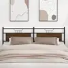 vidaXL Tête de lit chêne marron 193 cm bois d'ingénierie et acier