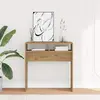 vidaXL Table console chêne artisanal 78x30x80 cm bois d'ingénierie