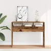 vidaXL Vidaxl Table Console Vieux Bois 105x30x80 Cm Bois D'ingénierie