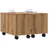 vidaXL Table basse chêne artisanal 60x60x38 cm bois d'ingénierie