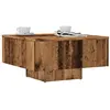 vidaXL Table basse vieux bois 60x60x31,5 cm bois d'ingénierie