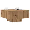 vidaXL Table basse chêne artisanal 60x60x31,5 cm bois d'ingénierie