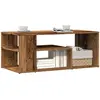 vidaXL Table d'appoint vieux bois 100x50x40 cm bois d'ingénierie