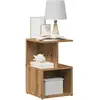vidaXL Table de chevet chêne artisanal 35x35x55 cm bois d'ingénierie