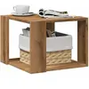vidaXL Table basse chêne artisanal 40x40x30 cm bois d'ingénierie
