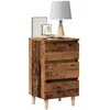 vidaXL Table de chevet vieux bois 40x35x69 cm bois d’ingénierie