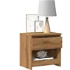 vidaXL Table de chevet chêne artisanal 40x30x39 cm bois d'ingénierie
