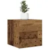 vidaXL Meuble TV mural vieux bois 30,5x30x30 cm