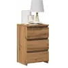 Table de chevet chêne artisanal 40x35x62,5 cm bois d'ingénierie vidaXL