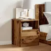 vidaXL Table de chevet vieux bois 40x40x50 cm bois d’ingénierie