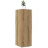 vidaXL Meuble TV chêne artisanal 30,5x30x90 cm bois d'ingénierie
