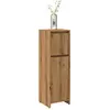 Armoire de bain chêne artisanal 30x30x95 cm bois d'ingénierie vidaXL