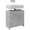 vidaXL Armoire lavabo de salle de bain gris béton 60x33x60 cm
