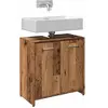 vidaXL Armoire lavabo de salle de bain vieux bois 60x33x60 cm