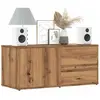 vidaXL Meuble TV chêne artisanal 80x34x35,5 cm bois d'ingénierie