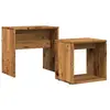 vidaXL Tables basses gigognes 2 pcs vieux bois bois d'ingénierie