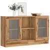 vidaXL Buffet chêne artisanal 120x30,5x70 cm bois d'ingénierie