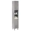 vidaXL Armoire de salle de bain Gris béton 30x30x179 cm Aggloméré