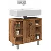 vidaXL Armoire de salle de bain vieux bois 60x32x53,5 cm