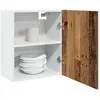 vidaXL Armoires suspendues 2 pcs vieux bois 50x31x60cm bois ingénierie