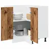 vidaXL Armoire de cuisine vieux bois 75,5x75,5x81,5 cm bois ingénierie
