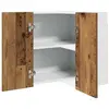 vidaXL Armoire d'angle suspendue vieux bois 57x57x60cm bois ingénierie