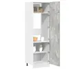 vidaXL Armoire de réfrigérateur Gris béton 60x57x207 cm Aggloméré