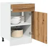 vidaXL Armoire de plancher à tiroir chêne artisanal 50x46x81,5 cm