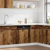 vidaXL Panneau de lave-vaisselle vieux bois 45x3x67 cm bois ingénierie