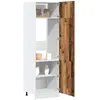 vidaXL Armoire de réfrigérateur vieux bois 60x57x207cm bois ingénierie