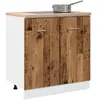 vidaXL Armoire de plancher d'évier vieux bois 80x46x81,5 cm