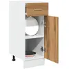 vidaXL Armoire de plancher à tiroir chêne artisanal 30x46x81,5 cm