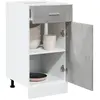 vidaXL Armoire de plancher à tiroir Gris béton 40x46x81,5 cm Aggloméré
