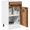 vidaXL Armoire de plancher à tiroir vieux bois 40x46x81,5 cm