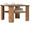 vidaXL Table basse vieux bois 60x60x42 cm bois d'ingénierie