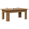 vidaXL Table basse chêne artisanal 100x60x42 cm bois d'ingénierie