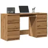 vidaXL Bureau chêne artisanal 140x50x77 cm bois d'ingénierie