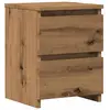 vidaXL Table de chevet chêne artisanal 30x30x40 cm bois d'ingénierie
